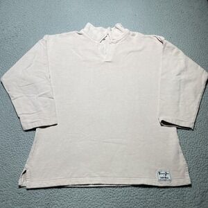 Sloppy Joe Jackie Harris Sweatshirt Womens Large Pink Organic Cotton Mock Neck